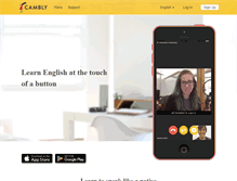 Tablet Screenshot of cambly.com